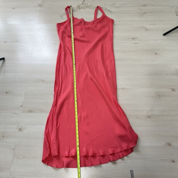 J. Crew Gwyneth Slip Dress Size 16 in Brilliant Papaya Cupro Blend Fairy NWT - Picture 11 of 12